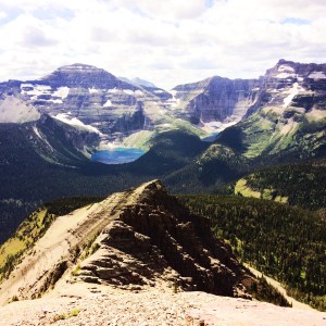 From the top of the ridge; the blues are so blue and the greens...well, you know