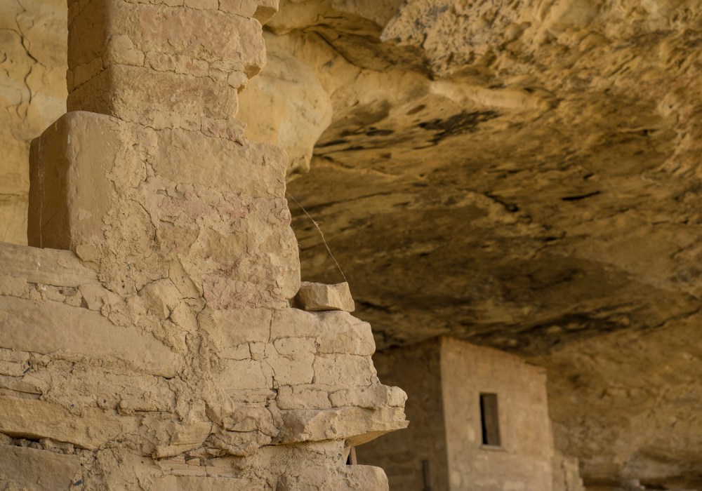 Standing inside Balcony House