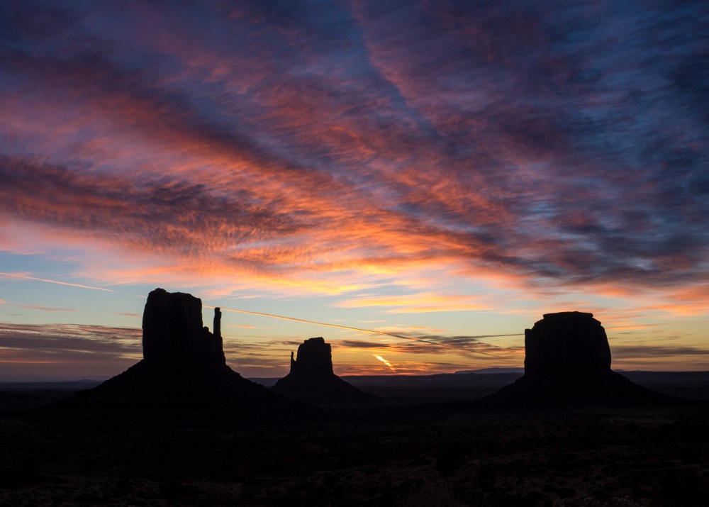 And then the clouds glow pink