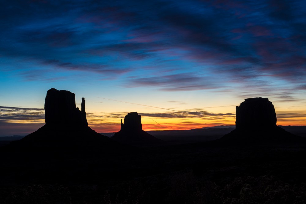 Sun breaks on the horizon